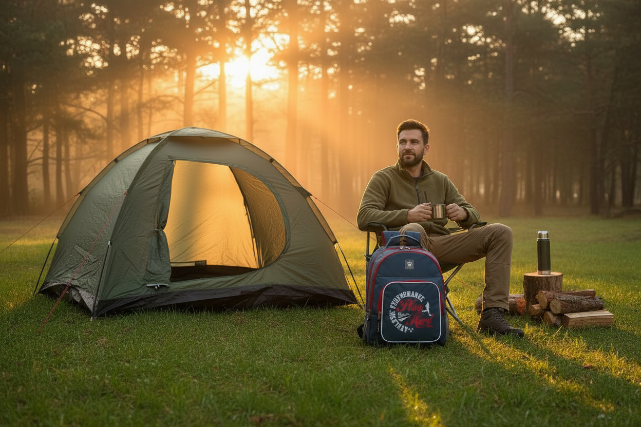 rucsac sport Kelme în camping și activități outdoor, 42 cm inaltime, culaoer gri