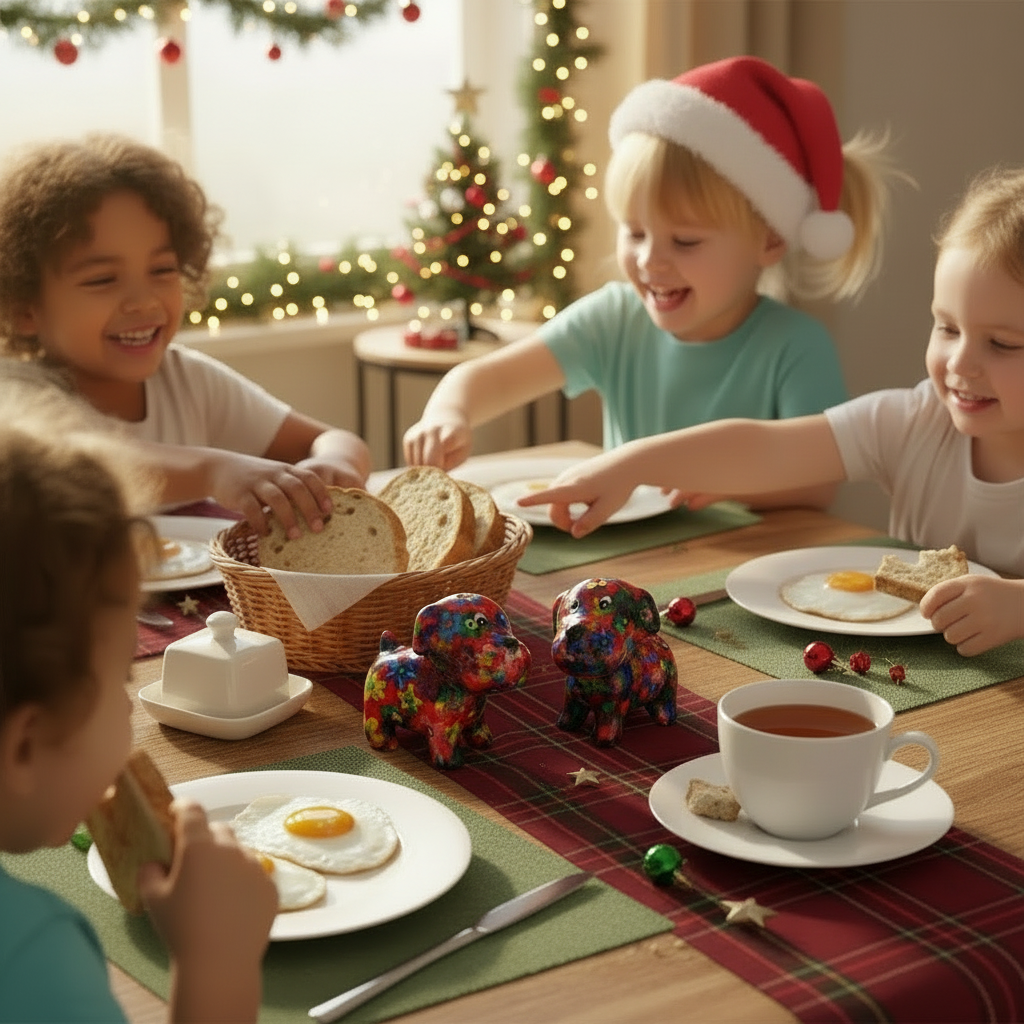recipiente pentru sare si piper sunb forma unor catelusi colorati. un deliciu pentru copii