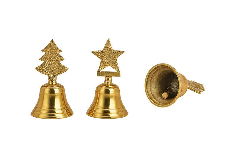 Set 2 clopotei metalici aurii cu - Nitzi.ro