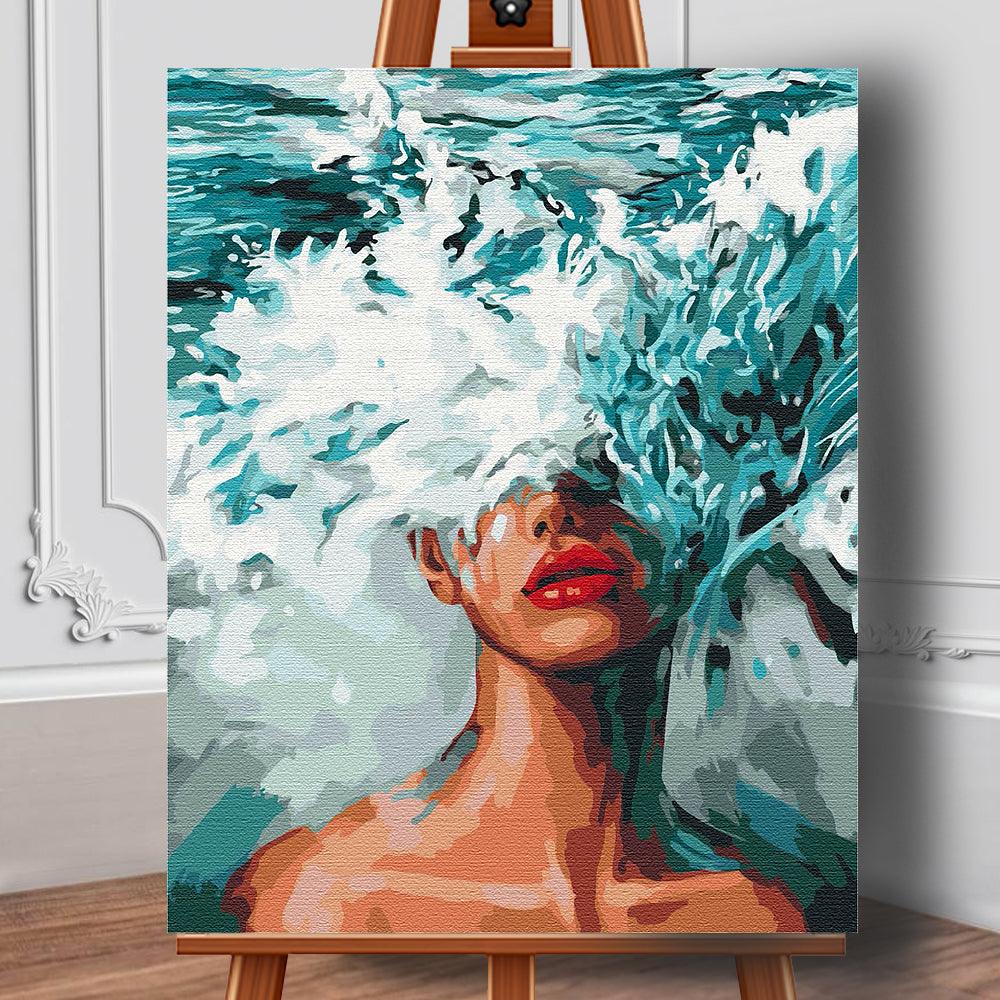 Pictura pe panza cu numere Oceania 50x40 cm - Nitzi.ro