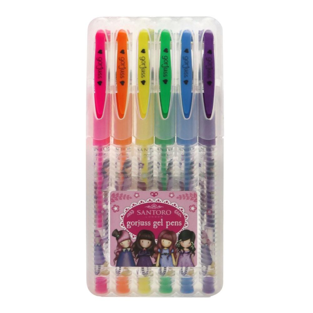 Set 6 pixuri cu gel Santoro Gorjuss Fiesta - Nitzi.ro