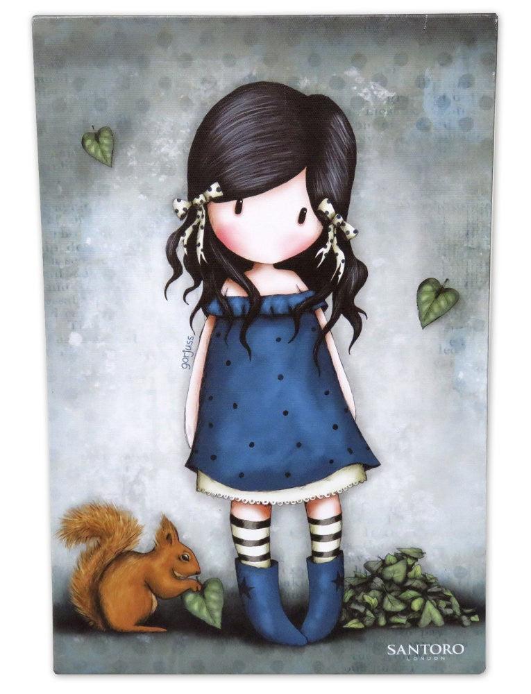 Tablou Santoro Gorjuss - You Brought Me Love 19x29 cm canvas - Nitzi.ro