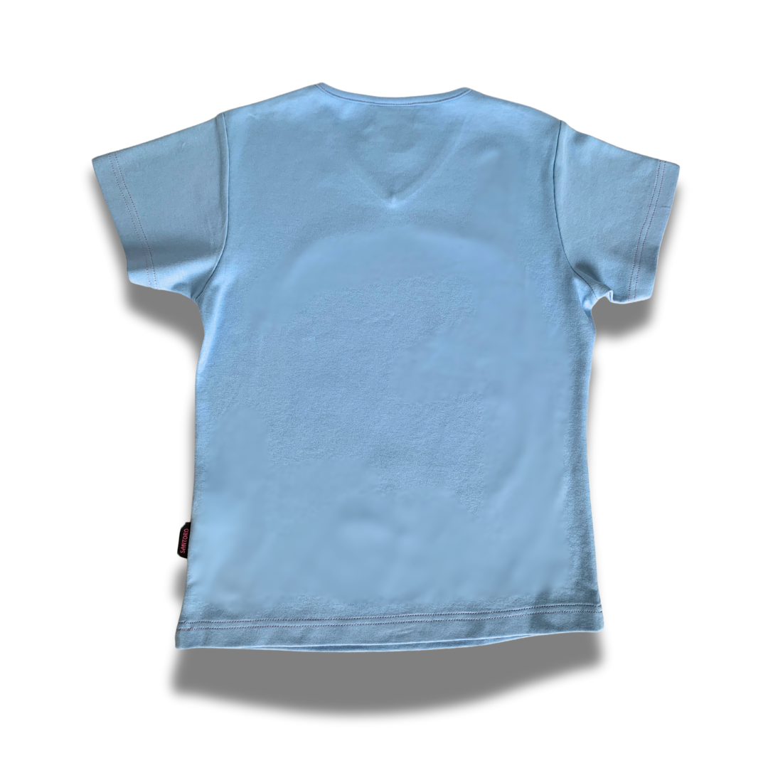 Tricou fete bleu in ambalaj premium Santoro Tutti Cuti
