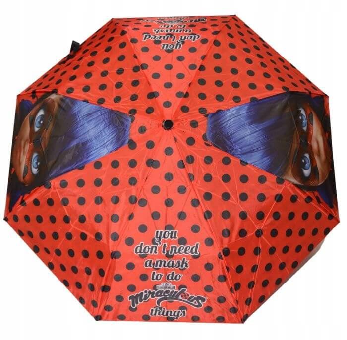Umbrela pentru copii pliabila manuala Ladybug - Nitzi.ro