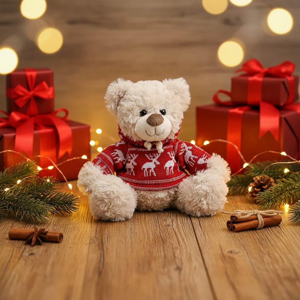 Ursulet din plus cu pulover 27 cm