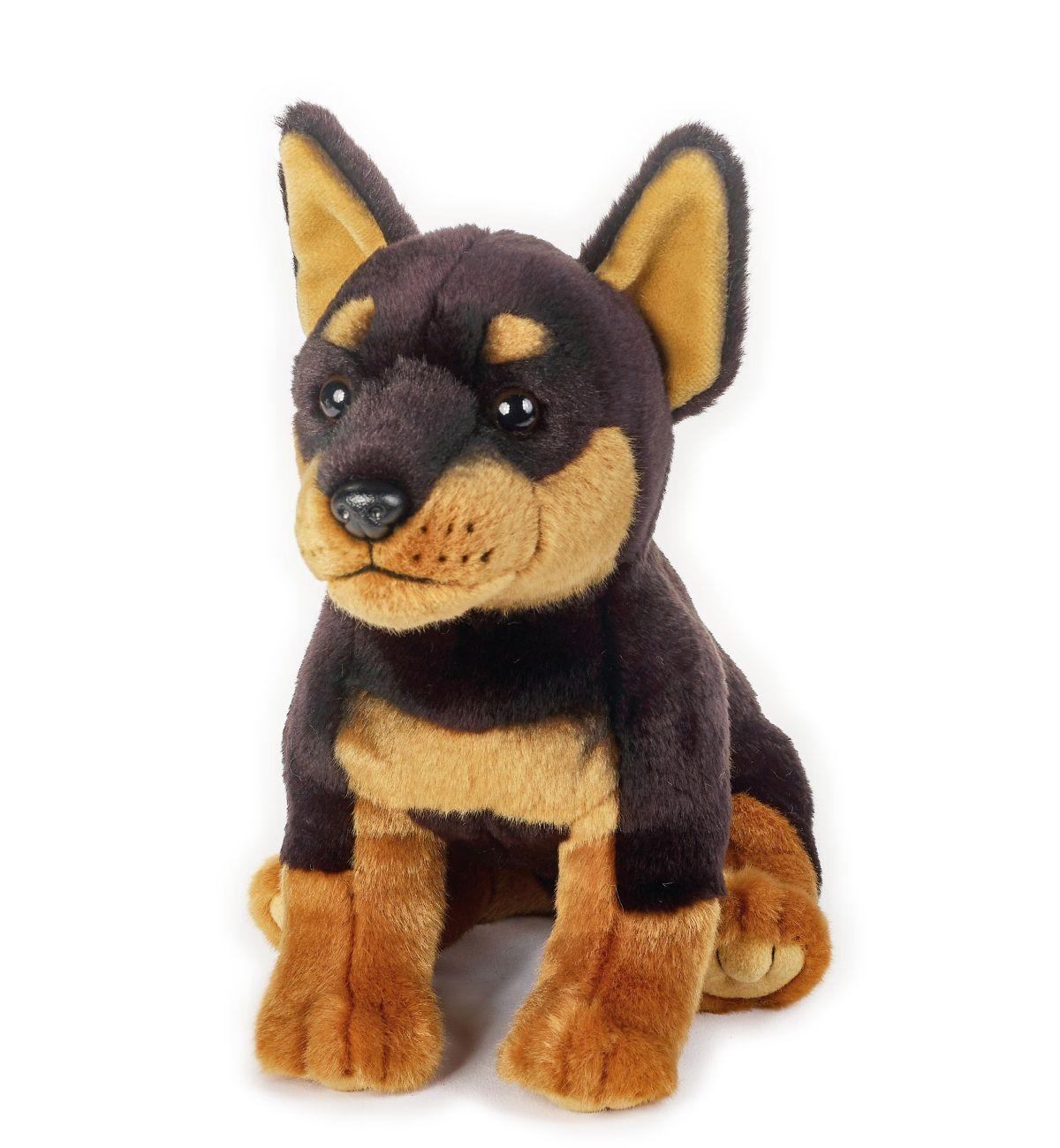 Jucărie copii Catel de plus Doberman Alan 25 cm - Nitzi.ro
