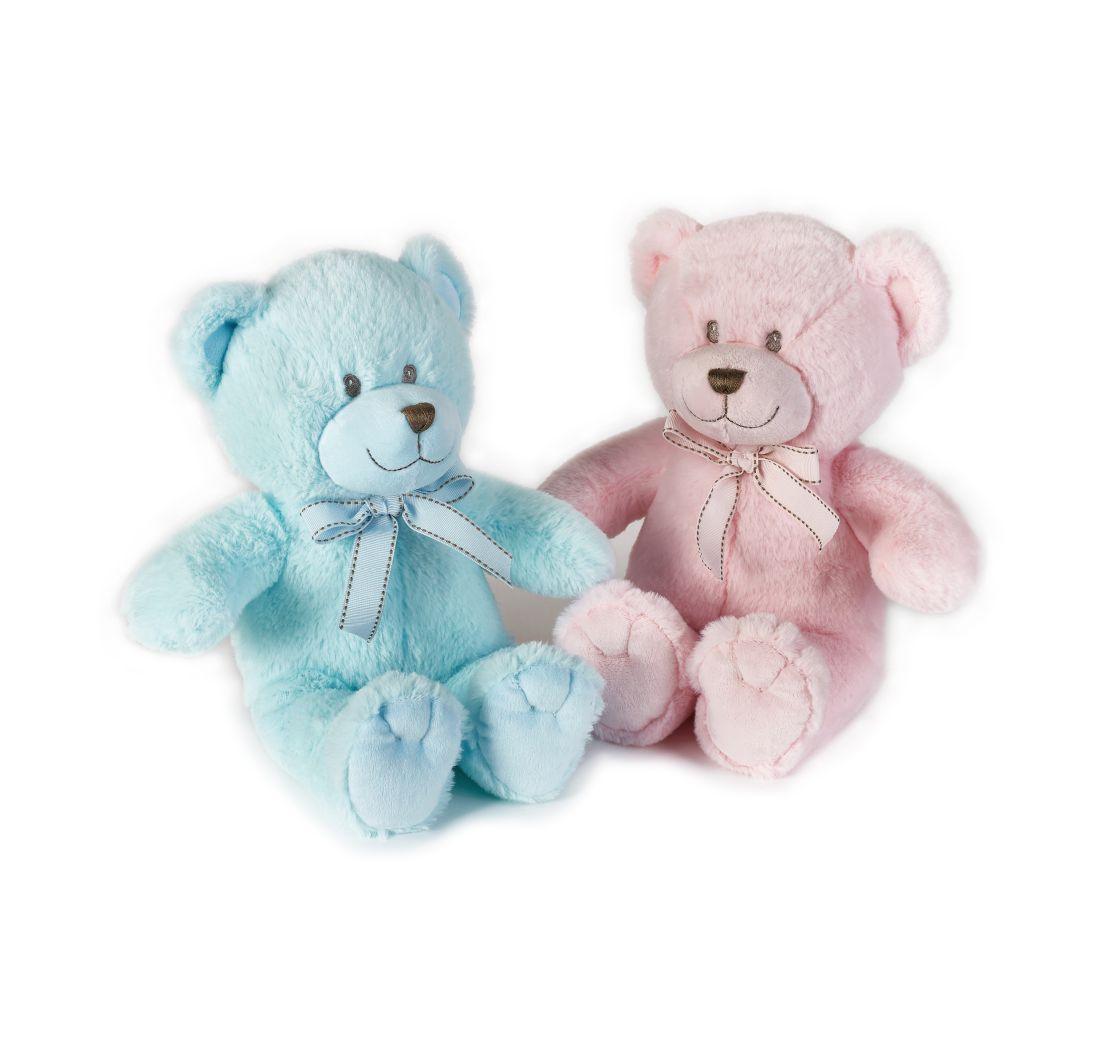 Jucărie copii Ursulet de plus cu funda Bobita 34 cm - Nitzi.ro