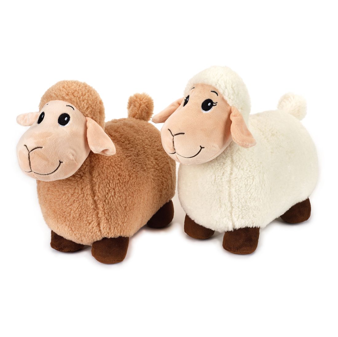 Jucărie copii Oaie de plus medie alba Gisella 22 cm