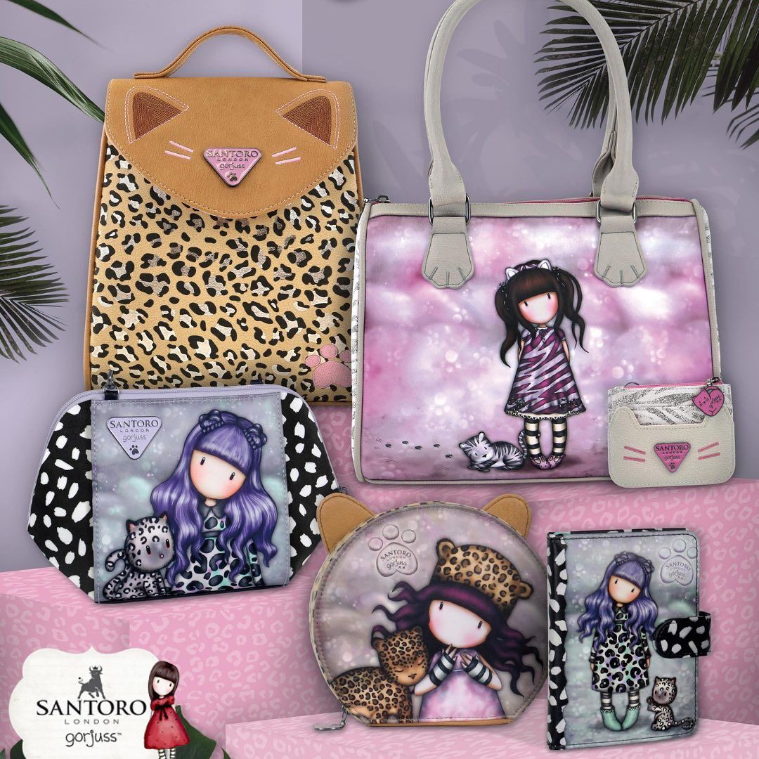 Rucsac fashion cu clapetă Gorjuss Purrrrrfect Love-exclusivitate
