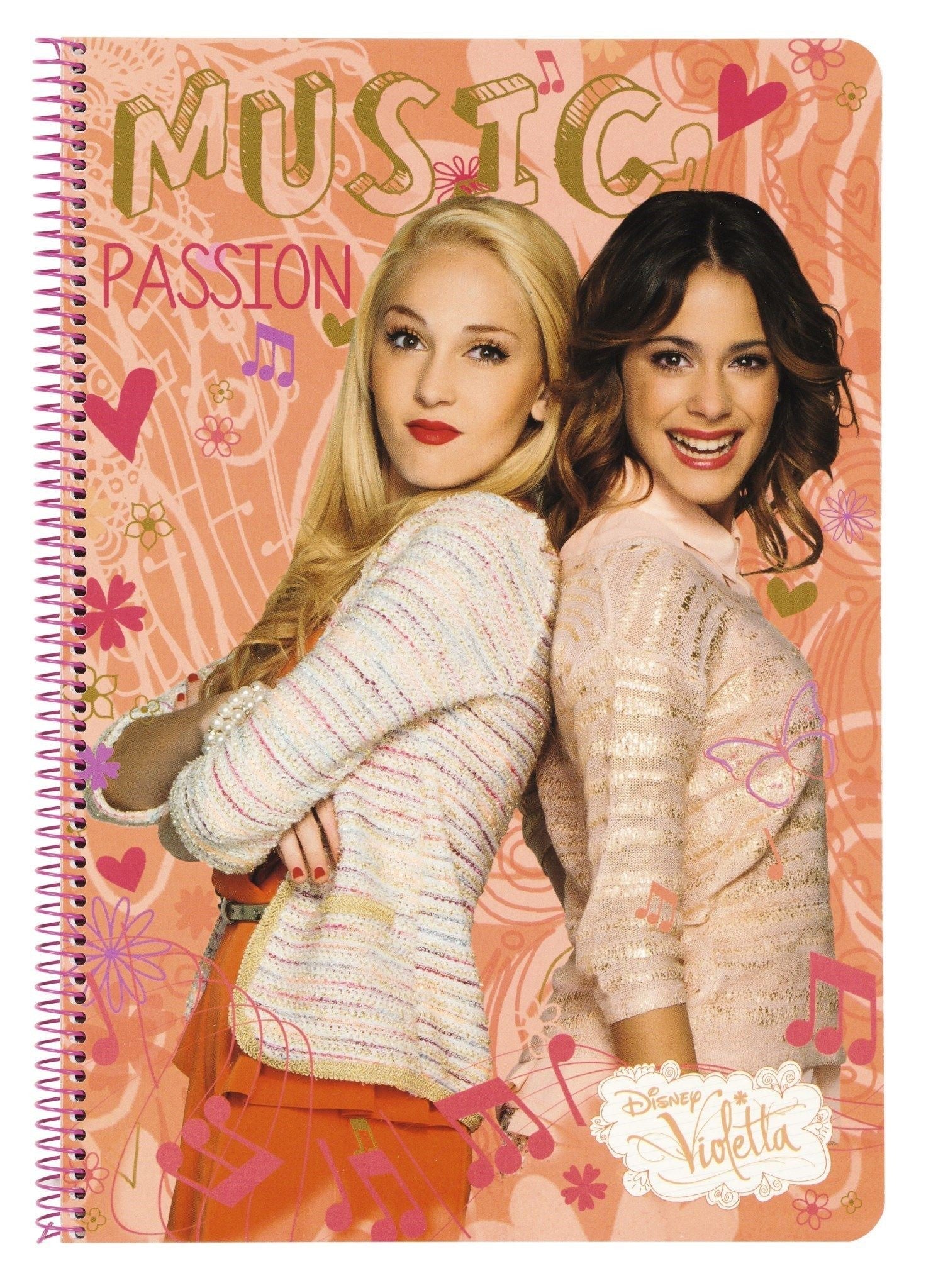 Caiet cu spira A4-80 de file colectia Violetta Love