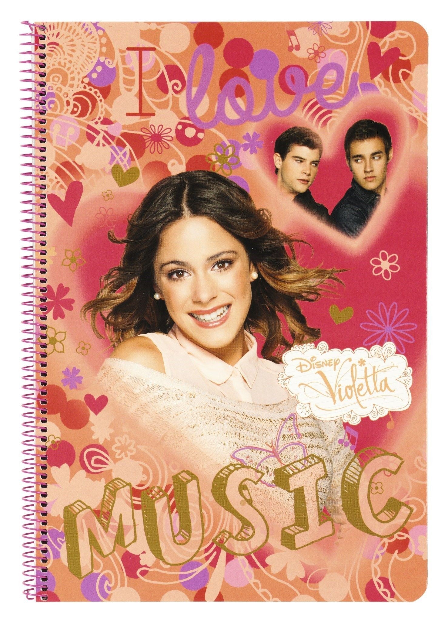 Caiet cu spira A4-80 de file colectia Violetta Love