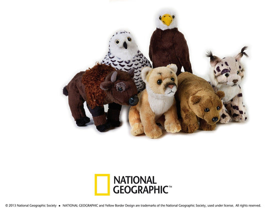Jucarie din plus National Geographic animal din America de Nord 18 cm - Nitzi.ro