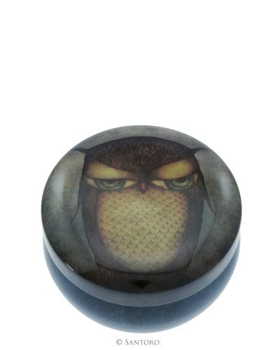 Cutie metalica de depozitare Eclectic Grumpy Owl