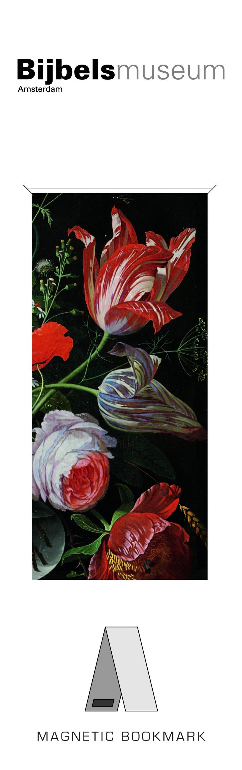 Semn de carte magnetic Flowers, Mignon, Bijbels Museum