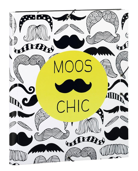 Mapa cu elastic A4 colectia Moos Moustache - Nitzi.ro
