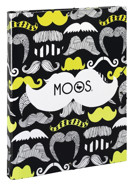 Mapa cu elastic A4 separatoare colectia Moos Moustache - Nitzi.ro