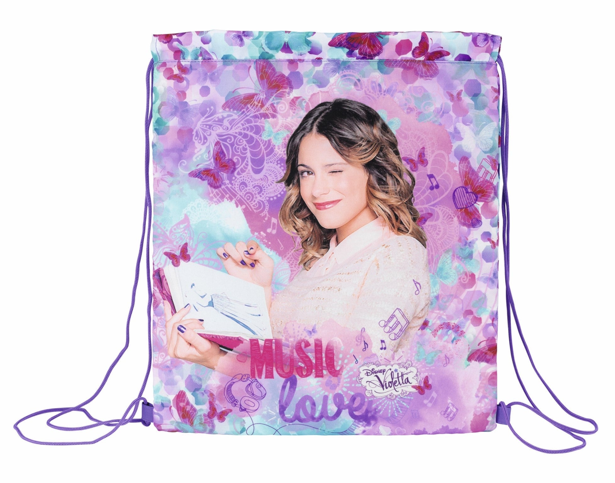 Sac de umar colectia Violetta Butterflies 40 cm