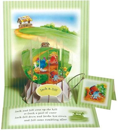 Felicitare 3D tip glob-Jack & Jill