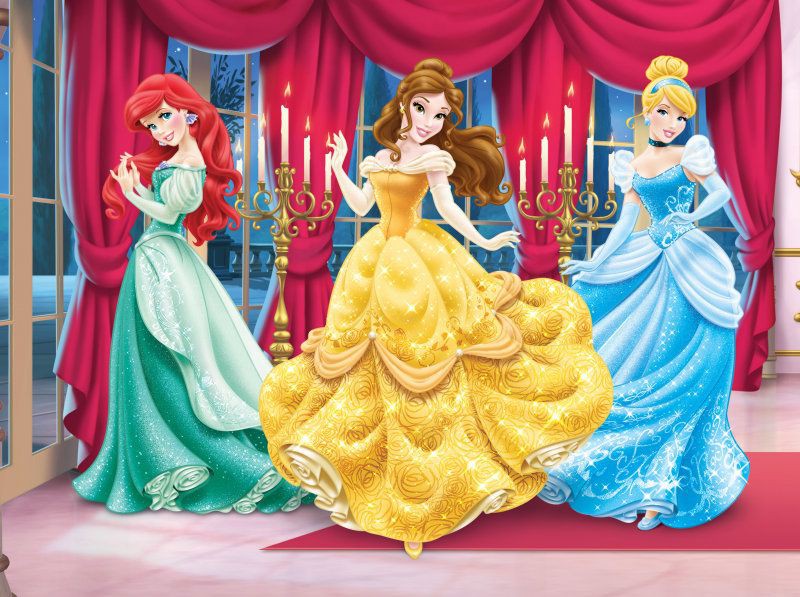 Puzzle 4 in 1 profilat Princess (4,6,9,20 piese)