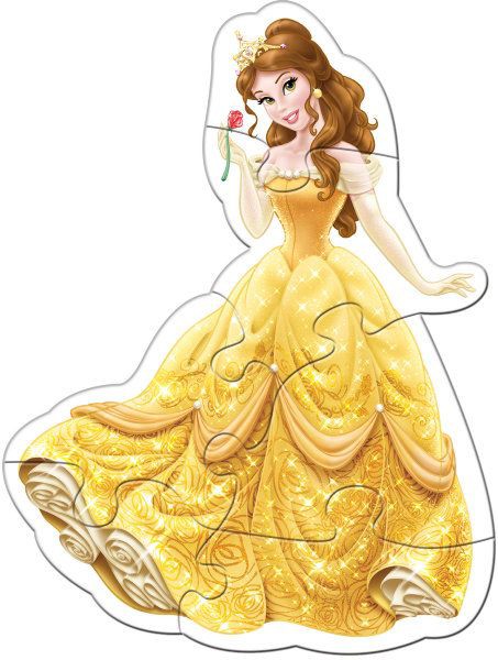 Puzzle 4 in 1 profilat Princess (4,6,9,20 piese)