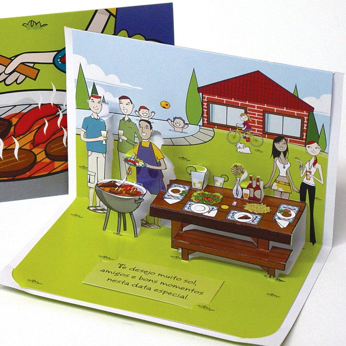 Felicitare 3D stil Origami-La gratar