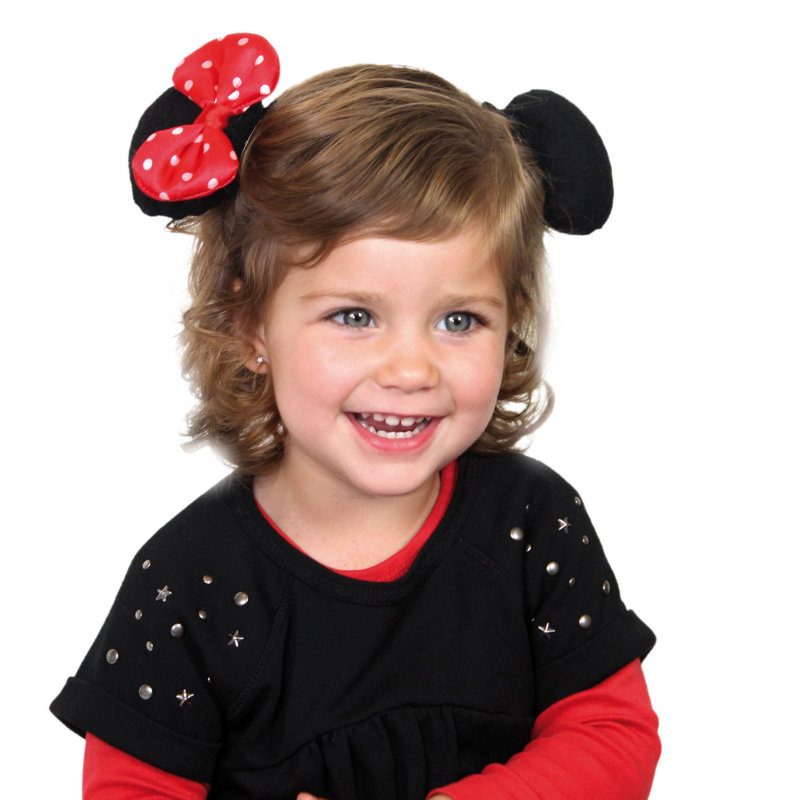 Set doua agrafe pentru par cu urechi Minnie Mouse