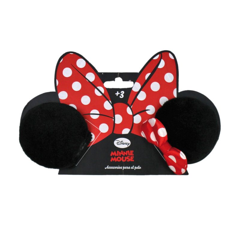 Cordeluta pentru par cu urechi Minnie Mouse