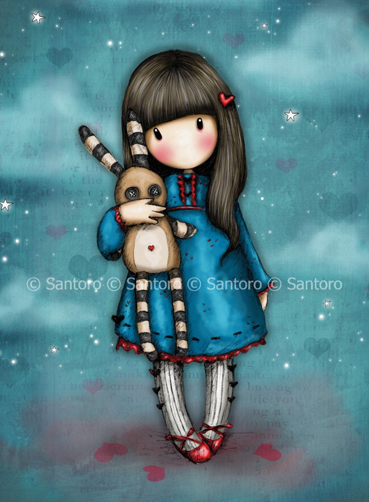 Felicitare Gorjuss - Hush Little Bunny