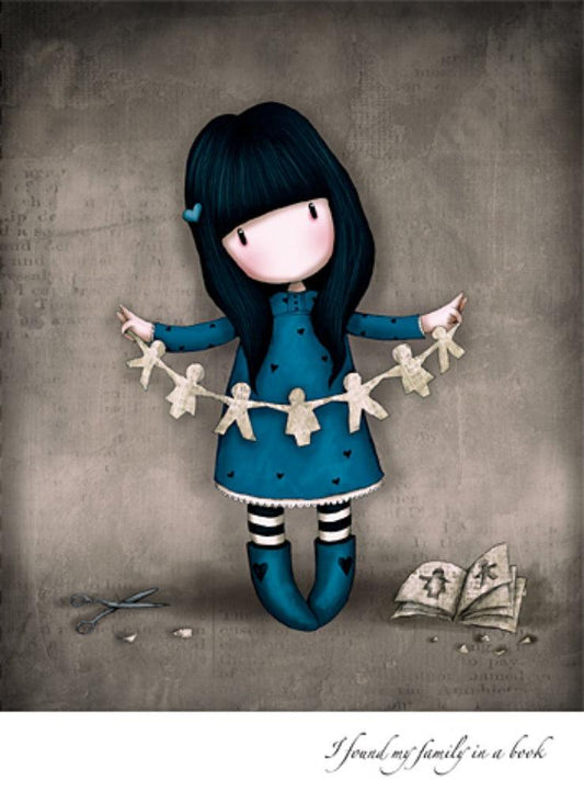Felicitare Gorjuss - I Found My Family In A Book