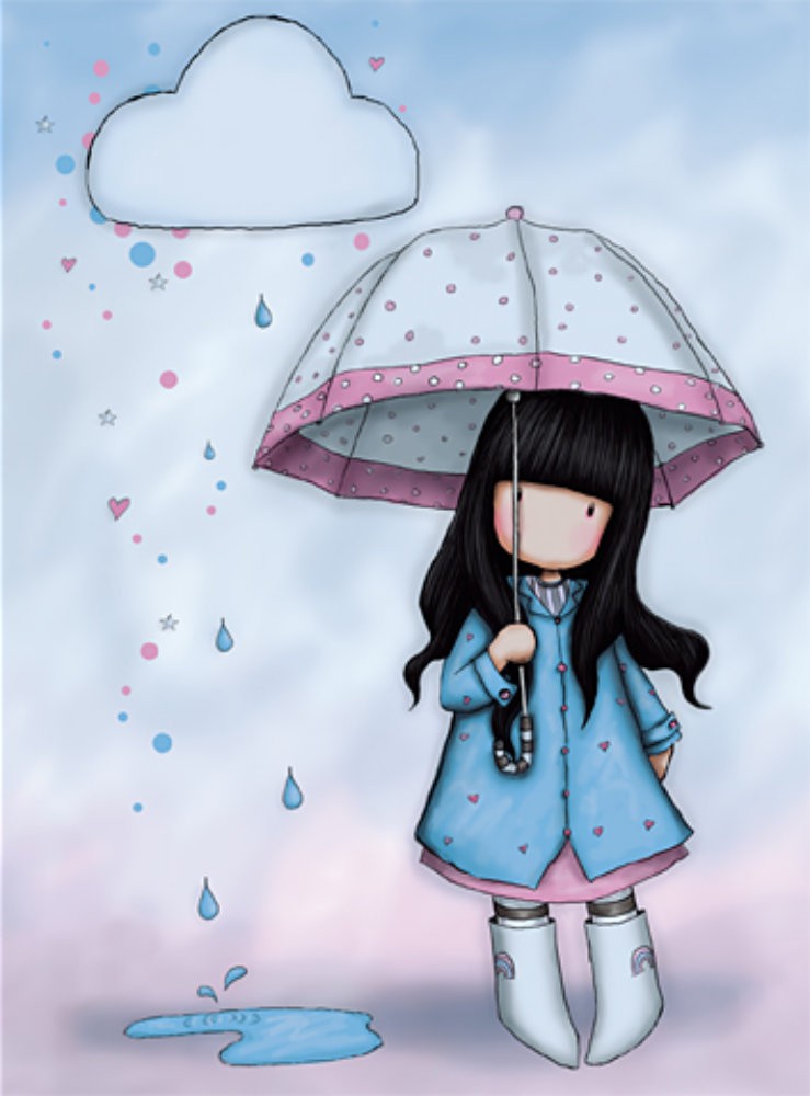 Felicitare Gorjuss - Puddles Of Love