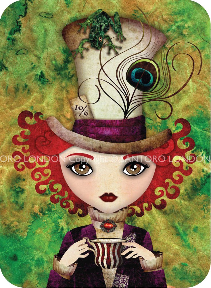 Felicitare Eclectic-Lady Hatter