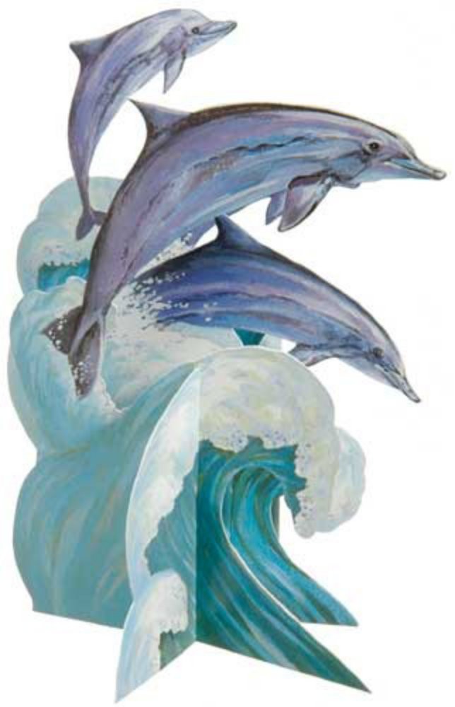 Felicitare 3D-Delfini