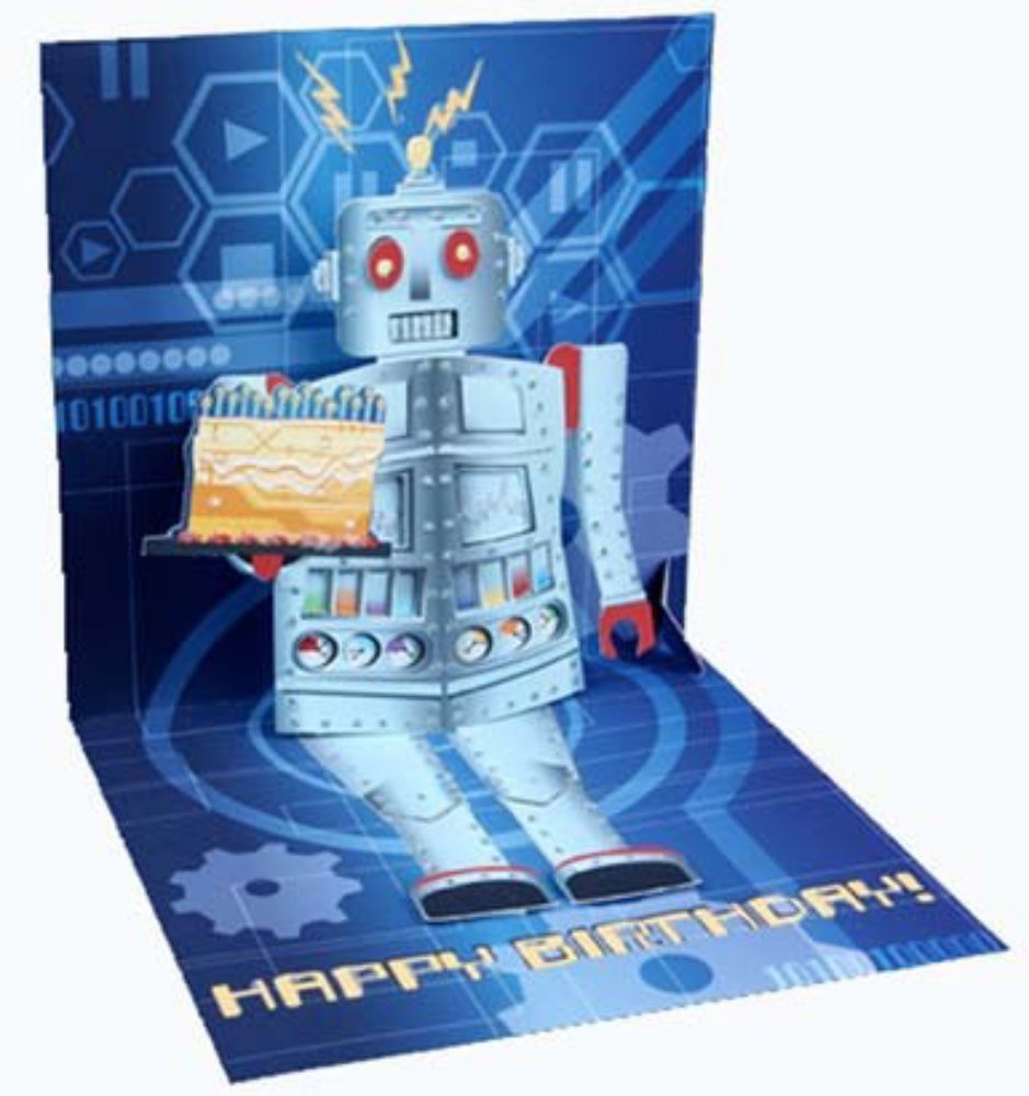 Felicitare 3D - Robot