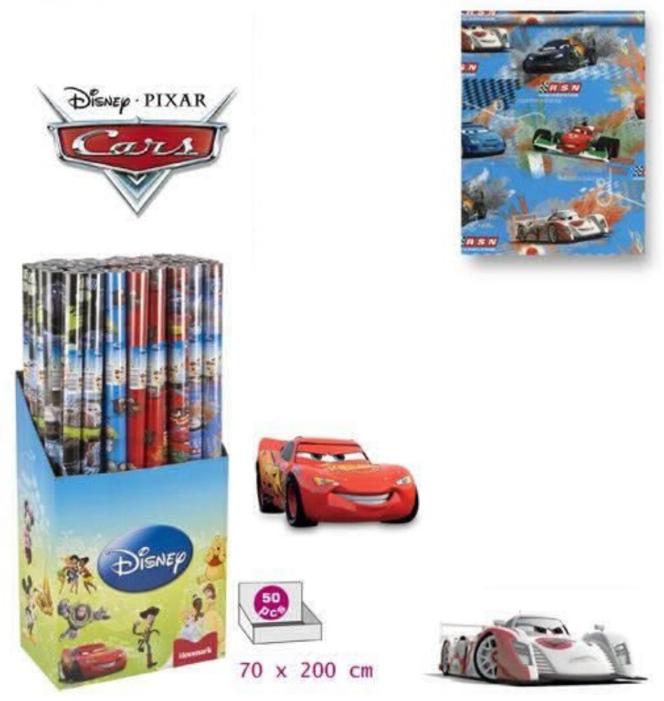 Hartie pentru cadouri Cars Disney 200 x 70 cm