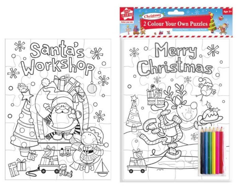 Kids Create - Set creativ Coloreaza propriul puzzle