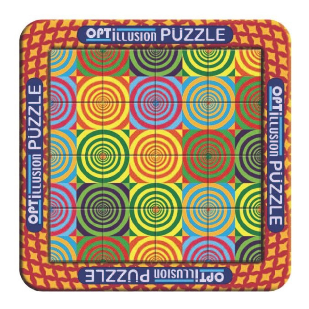 Puzzle magnetic holografic - Iluzie optica cerculete