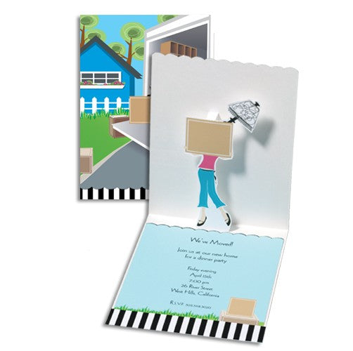 Set 8 invitatii 3D Home sweet home