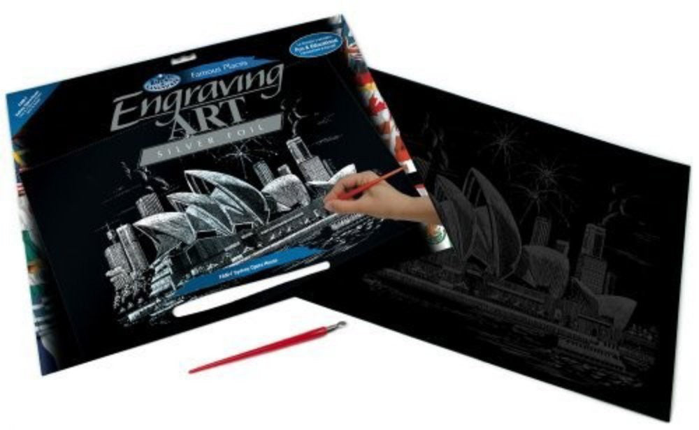 Set gravura - locuri celebre-Casa Operei din Sydney 29x39cm