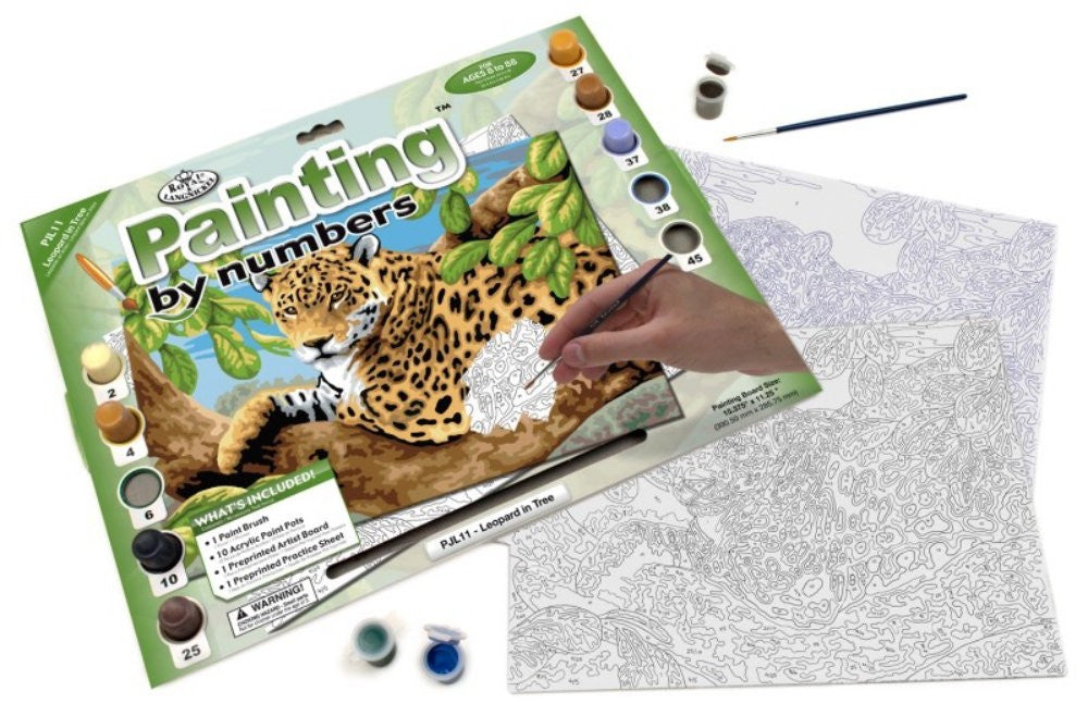Pictura pe numere juniori - Leopard