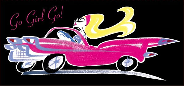 Felicitare 2D Swanky Modes-Go girl go