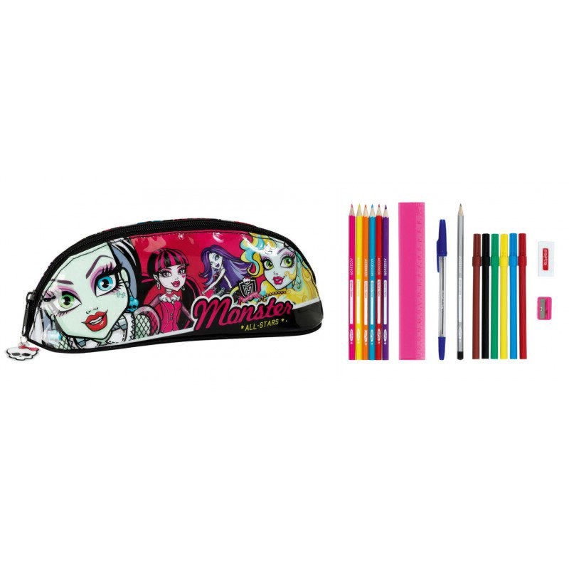 Penar echipat cu 17 piese Monster High All Stars