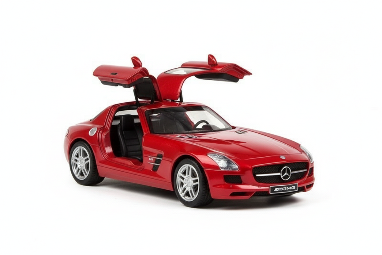 Mașină Mercedes SLS AMG cu Radiocomandă – Scara 1:16 rosie