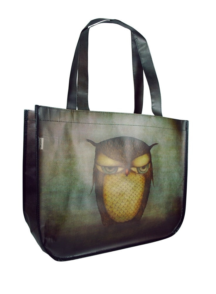 Geanta shopping Eclectic Grumpy Owl
