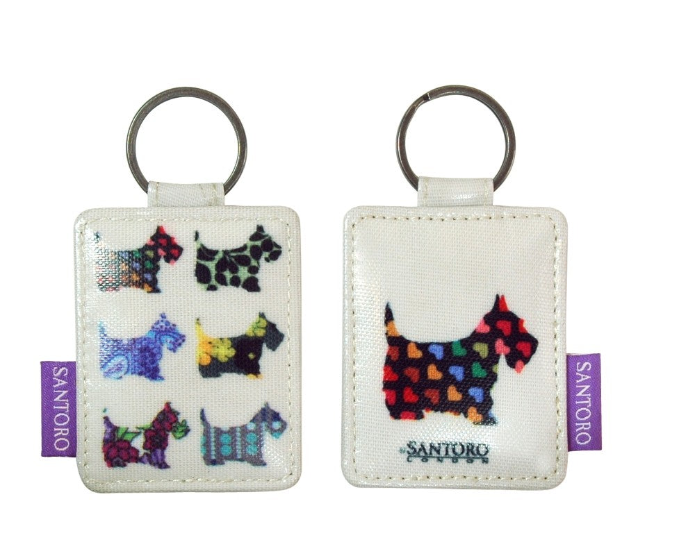 Breloc patrat Scottie Dogs