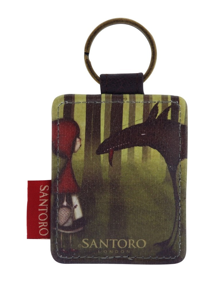 Breloc patrat Red Riding Hood
