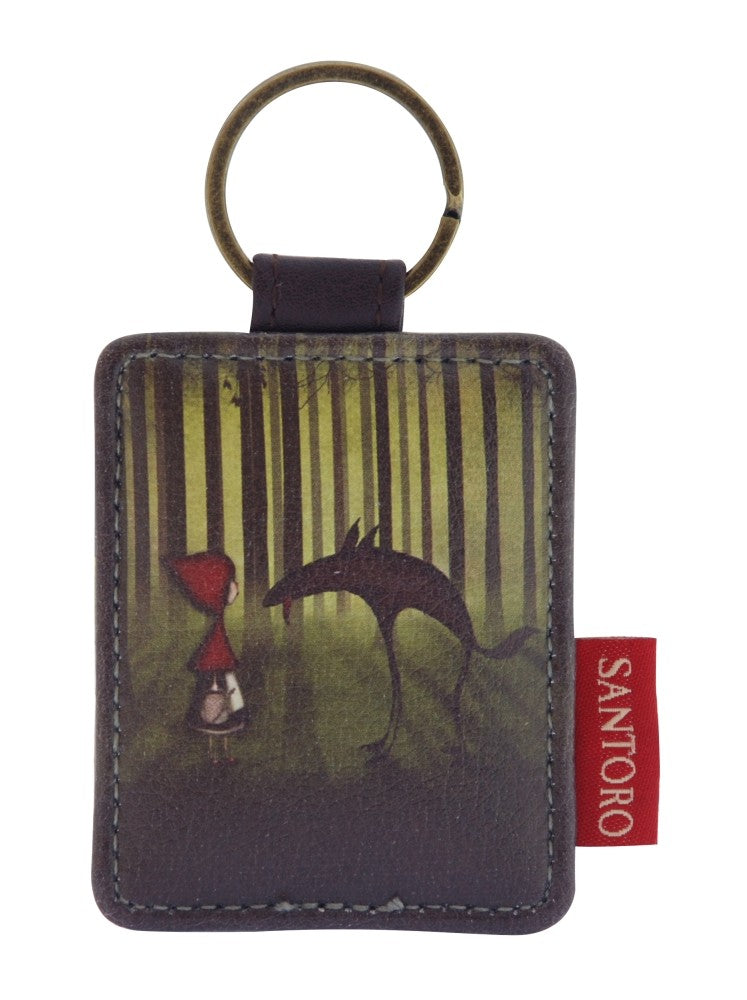 Breloc patrat Red Riding Hood