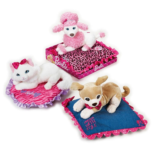 Jucarie din plus Animal companie Barbie pe perna 20 cm - Nitzi.ro
