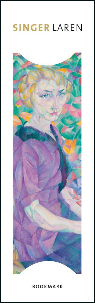 Semn de carte Vrouw tussen bloemen, Leo Gestel, Singer, Laren