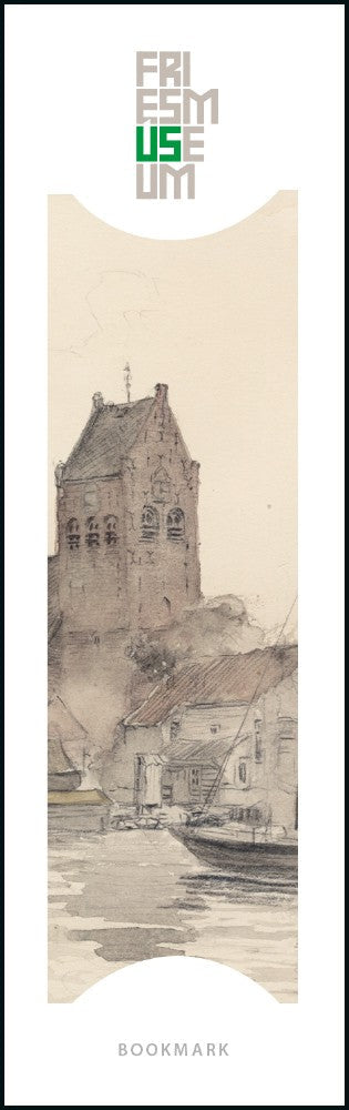 Semn de carte Gezicht op het dorp Grouw, Ids Wiersma