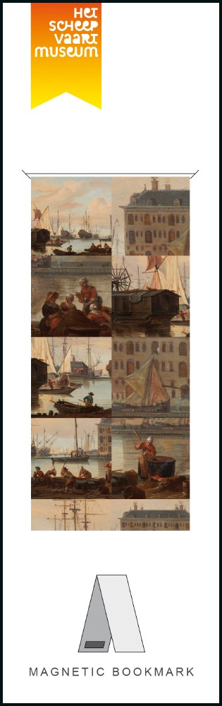 Semn carte magn. De haven van Amsterdatm, Scheepvaartmuseum